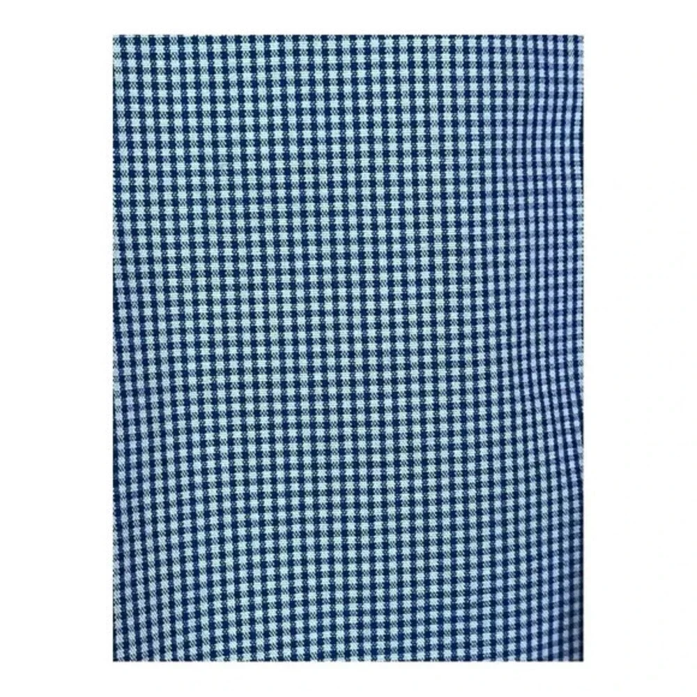 Banana Republic Button Down Shirt Mens Large Blue Gingham‎ Non-Iron Standard Fit